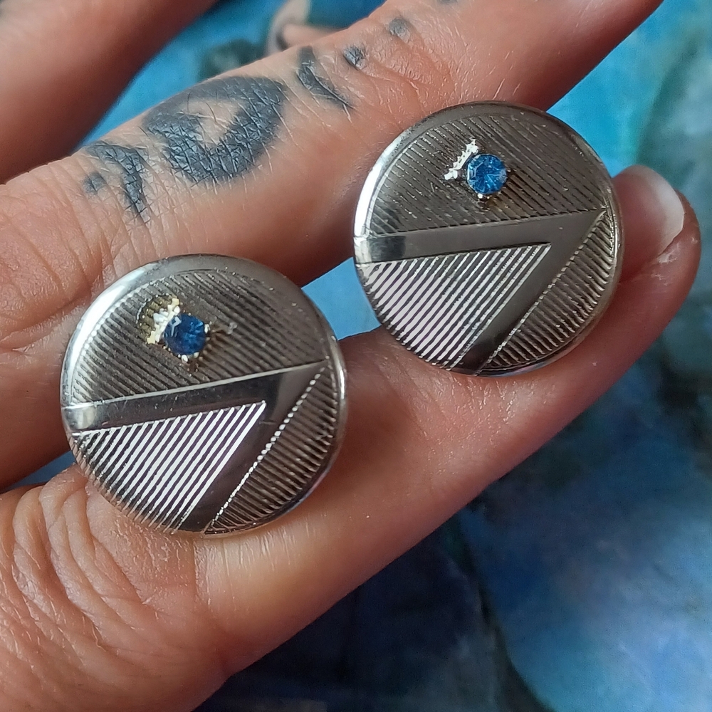Vintage Cufflink & Tie Bar Set 👔 - Picture 2 of 4